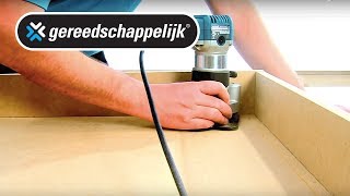 Uitleg Dieper in de hoek frezen met de Makita RT0700C [upl. by Nevart]