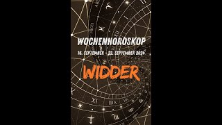 ✨ Horoskop für Widder – Woche vom 1609 bis 22092024 ✨ [upl. by Cynde]