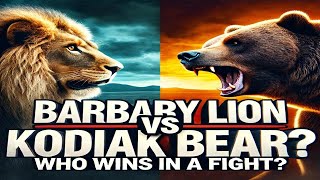 Barbary Lion vs Kodiak Bear Who Wins in a Fight [upl. by Vicky]