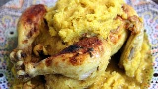 Moroccan Roasted Chicken MKalli and MHammer Recipe  CookingWithAlia  Episode 192 [upl. by Cornel]