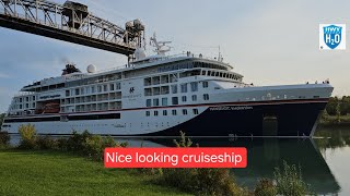 The Hanseatic Inspiration taking a tour of the Welland Canal [upl. by Yznel]