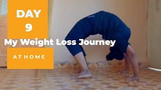 My Weight Loss Journey At Home 🏠weightlossjourney dailyroutine yoga [upl. by Poll]