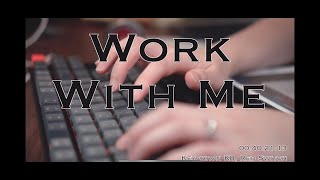 ⌨️ WORK WITH ME w Keychron K8 Red amp 1HOUR timer  real time no talking [upl. by Enivid909]