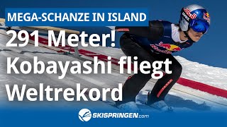 291 Meter Ryoyu Kobayashi fliegt in Island zum Weltrekord [upl. by Irakuy]