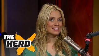 Kristine Leahy and Colin Cowherd discuss Kyle Korver heading to the Cavs  THE HERD [upl. by Eenimod]