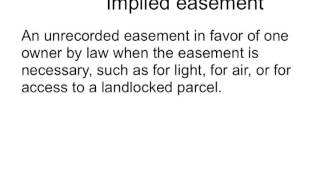 Easements  Real Estate Exam [upl. by Ifar]