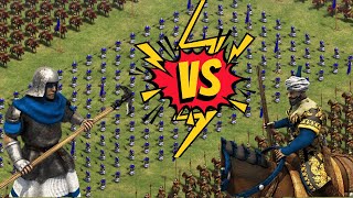 🔥 200 HALBERDIERS VS 400 QIZILBASH WARRIORS  AoE II DE aoede aoe aoe2 steam mountainroyals [upl. by Ress]