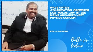 WAVE OPTICS POLARIZATION BREWSTER LAW MALUS LAW IIT JEE MAINS ADVANCED NEET PHYSICS CONCEPT [upl. by Naoma]