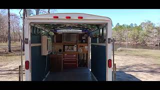 2001 Haulmark 6x12 TrailerCamper Build [upl. by Fraase]