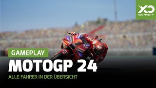 MotoGP 24  Alle Fahrer in der Übersicht [upl. by Laleb]