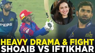 PSL 9  Heavy Drama amp Fight  Shoaib Malik vs Iftikhar Ahmed  M1Z2A [upl. by Neiht57]