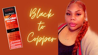 Dying My Natural Hair Copper NO BLEACH🤎🧡 [upl. by Niela244]