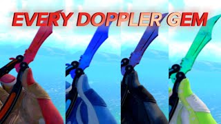 UNIQUE knife glove combos for EVERY DOPPLER GEM IN CS2 [upl. by Niraa555]