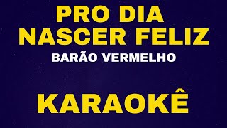 PRO DIA NASCER FELIZ  BARÃO VERMELHO  KARAOKÊ [upl. by Bennir557]