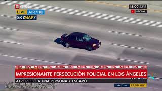 Impresionante persecución policial en Los Ángeles [upl. by Sidhu]