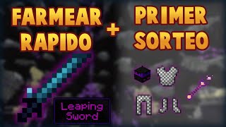 Hypixel Skyblock ¡Farmear leaping sword rápido  PRIMER SORTEO [upl. by Pincince488]