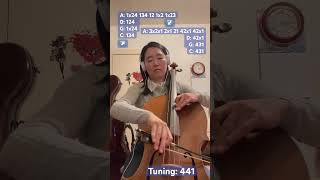 G melodic minor cello scale 3 octaves [upl. by O'Donoghue529]