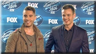 Nick Fradiani amp Clark Beckham  Final Performance Night Press Conference  American Idol Season 14 [upl. by Bradleigh]