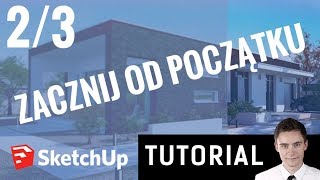 Sketchup Podstawy  MakeEdit Component Paint Bucket Rotate Copy [upl. by Eicart761]