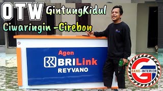 Meja AgenBRILink ukuran 2m Laci Casdrawer Baki berangkat ciwaringin Cirebon [upl. by Niar]