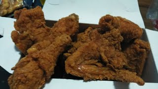 Krispy krunchy Chicken mukbang with niece chit chat [upl. by Tatia632]