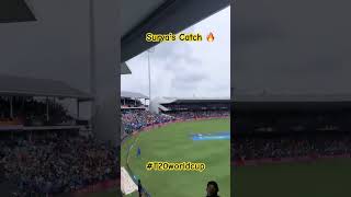 Suryas crucial catch🔥t20worldcupt20cricket t20 rohitsharma viratkohli cricket viralvideo [upl. by Ainesey803]