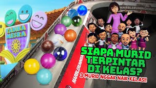 MENGURUTKAN MURID TERPINTAR DI KELASNYA UPIN IPIN LEWAT BALAP KELERENG  Marble Run Indonesia [upl. by Clementia]