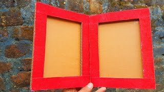 Photo Frame  How To Make Photo Frame With Cardboard [upl. by Baron]