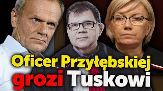 Oficer Przyłębskiej grozi Tuskowi Skandaliczny tekst Mariusza Muszyńskiegozapowiada atak na budżet [upl. by Inalaehon]