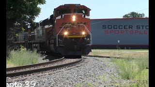 CSX Coal Train for Mt Olive Power Plant with BNSF Locos [upl. by Annid]