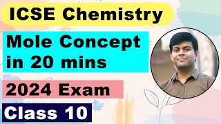 Mole Concept in 20 mins  Class 10 Chemistry ICSE [upl. by Lleneg]