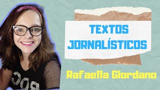 TEXTOS JORNALÍSTICOS  REDAÇÃO [upl. by Amuh]