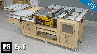 DIY Mobile Workbench with Table Saw amp Router Table  Showcase  Ep 8 [upl. by Ettennahs]