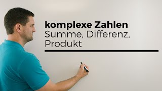 Rechnen mit komplexen Zahlen Summe Differenz Produkt  Mathe by Daniel Jung [upl. by Eckel]