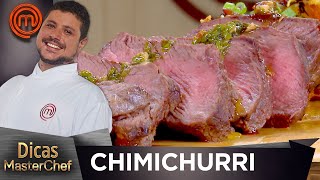 COMO FAZER MOLHO CHIMICHURRI com Raul Lemos  DICAS MASTERCHEF [upl. by Lilaj]