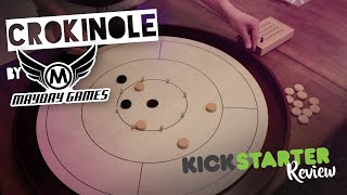 2019 Crokinole Board from Mayday Games A Kickstarter Review [upl. by Aiyekal]