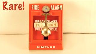 Vintage Simplex Break Glass 425130 Fire Alarm Pull Station Overview [upl. by Spevek774]