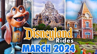 Disneyland Rides  March 2024 POVs 4K 60FPS [upl. by Schonthal54]