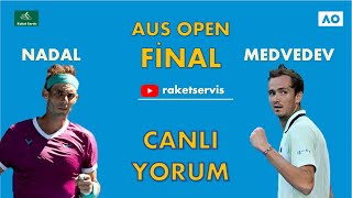 Rafael Nadal vs Daniil Medvedev  2022 Avustralya Açık Erkekler Finali  Canlı Maç Yorumu [upl. by Adiarf]