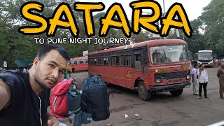 SATARA TO PUNE NIGHT JOURNEY  maharasthra bus [upl. by Gnud]