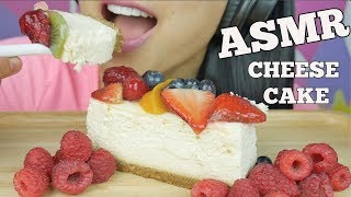 ASMR FRESH FRUIT CHEESE CAKE SOFT RELAXING EATING SOUNDS NO TALKING  SASASMR [upl. by Armillas103]