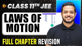 Laws of Motion COMPLETE Chapter in 1 Video  Full Revision  Class 11 Arjuna JEE [upl. by Yanat]