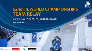 RELIVE  Team Relay  52nd FIL Luge World Championships 2024  Altenberg GER [upl. by Basir628]