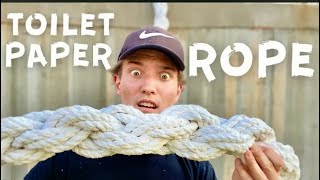 I Built the Worlds Strongest Toilet Paper Rope – You Won’t Believe What It Can Do [upl. by Akcirred]