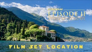 Star Wars Episode 2 Naboo Film Set Location Lake Como Italy [upl. by Shaer689]