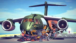 Emergency Landings 44 How survivable are they Besiege [upl. by Erodeht]