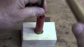 Shotshell reloading without a press  part 3 using antique toolsmov [upl. by Dreeda]