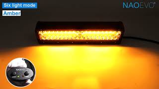 12 inch Amber White Led light bar  Naoevo [upl. by Assira800]