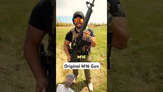 Original M16 Gun Looks Like This ⚠️🔫 guns m16ff airsoft [upl. by Htiekram51]