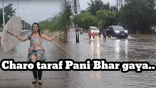 Porbandar Me Tufan  Aaj To 24 Ghante Se Barish 🌧️ [upl. by Pathe]